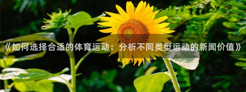 雷鸟体育苹果怎么下载：《如何选择合适的体育运动：分析不同类型运动的新闻价值》
